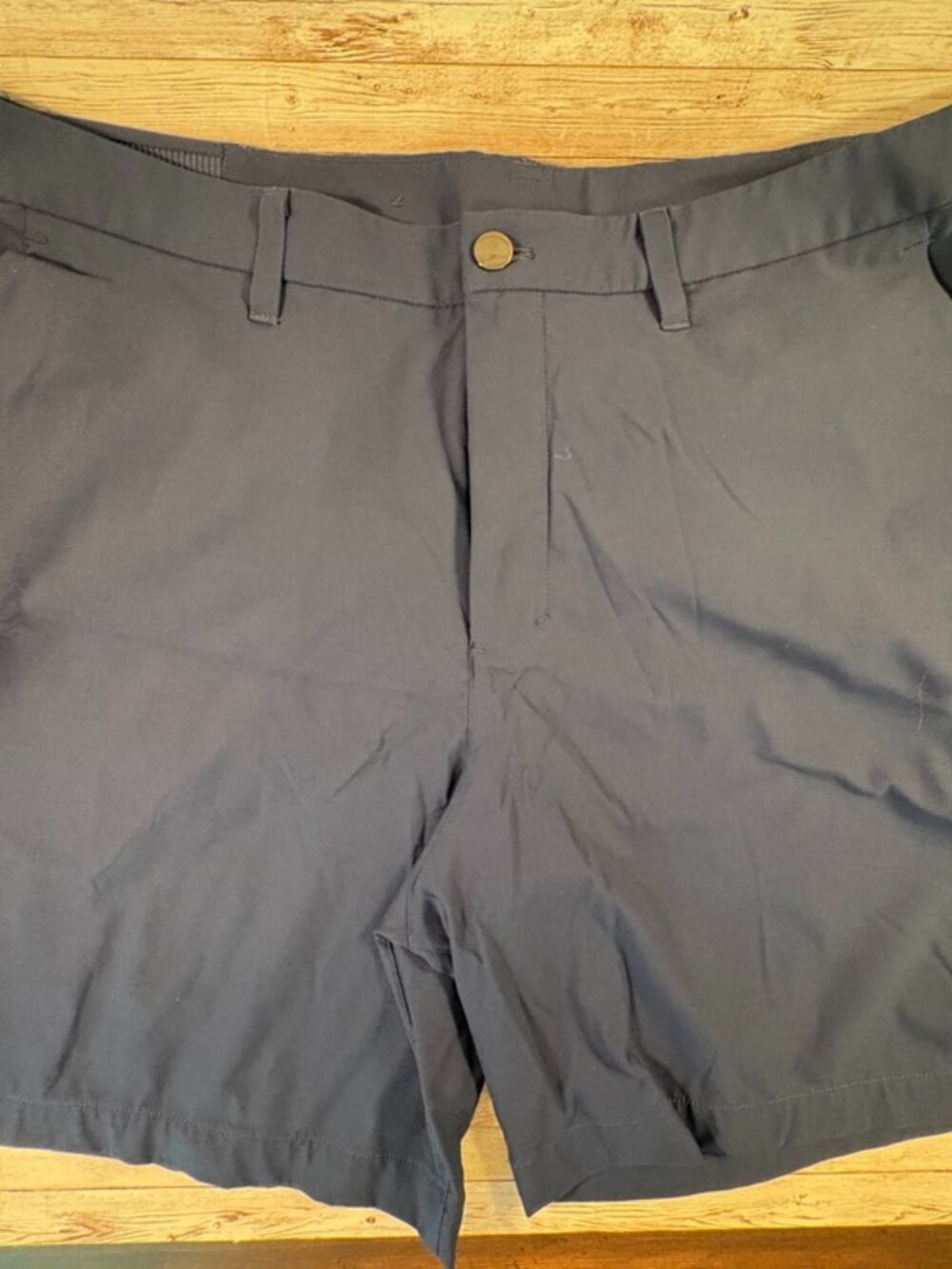 lululemon athletica Men's Flat Front Shorts in Navy